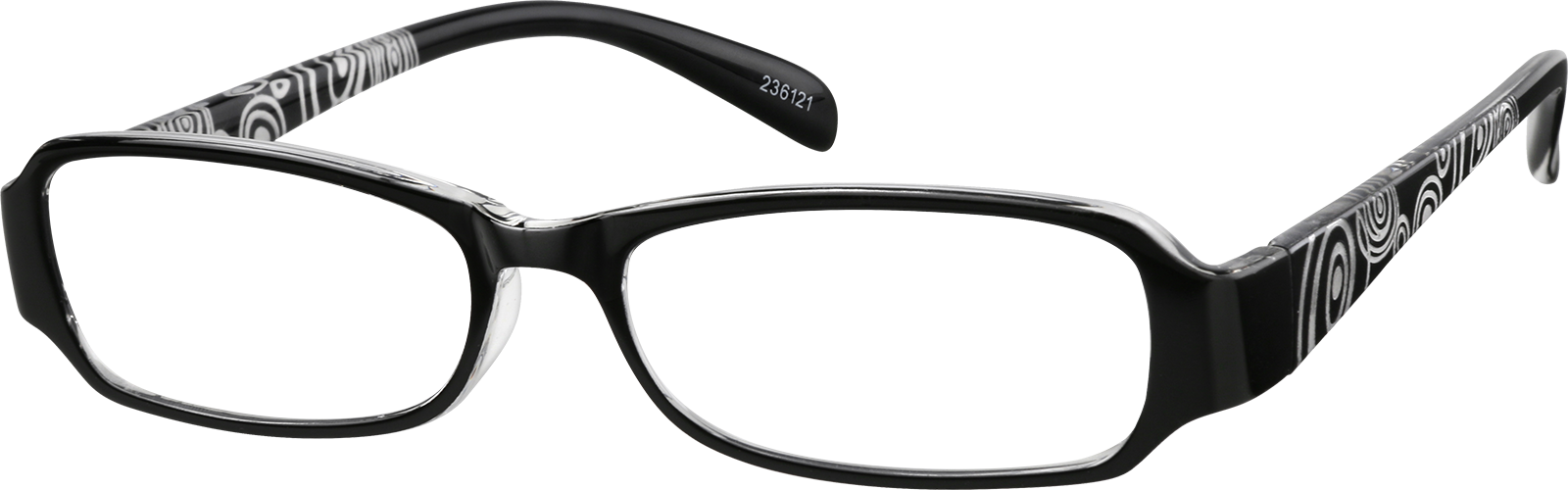 Black Round Glasses incl. $0 High Index Lenses with Saddle
