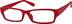 Rectangle Glasses 237518 in Red