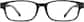 Front view of Rectangle Glasses 238621 in Black thumbnail