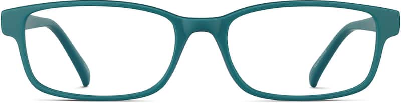 Teal Rectangle Glasses