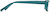Side view of Rectangle Glasses 238624 in Teal thumbnail