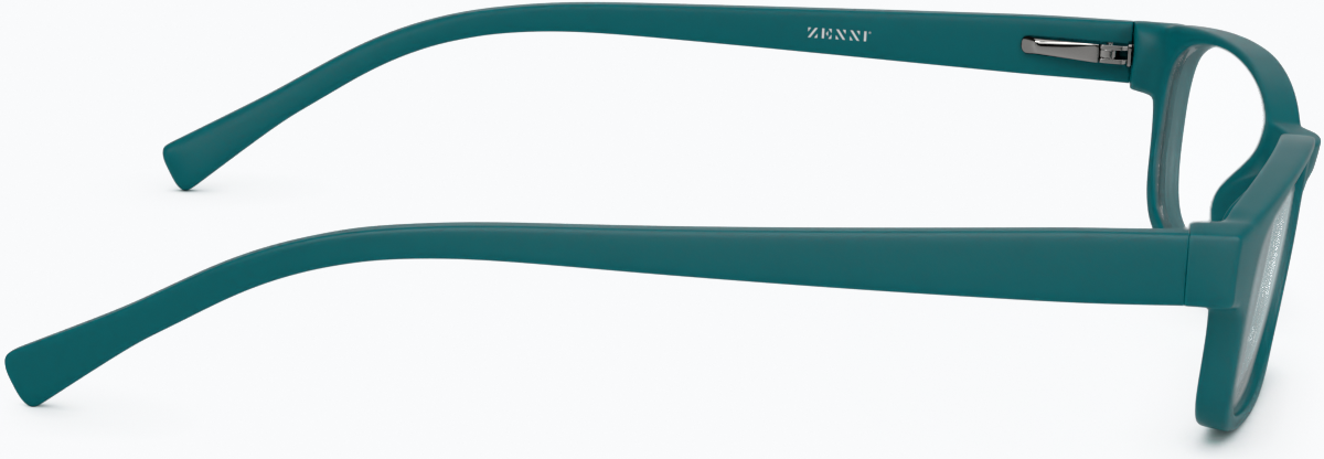 Side view of Rectangle Glasses 238624 in Teal thumbnail