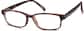 Angle view of Rectangle Glasses 238625 in Tortoiseshell thumbnail