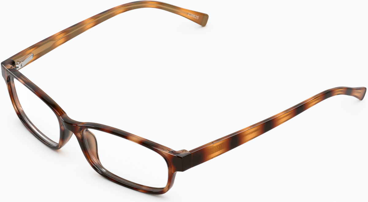 Angle view of Rectangle Glasses 238625 in Tortoiseshell thumbnail