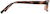 Side view of Rectangle Glasses 238625 in Tortoiseshell thumbnail