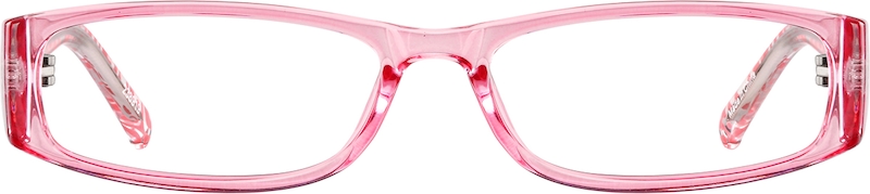Pink Rectangle Glasses front-view