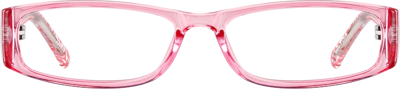 Pink Rectangle Glasses front-view
