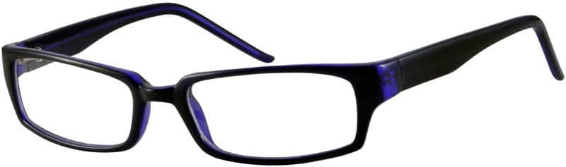 Angle view of Rectangle Glasses 239616 in Blue