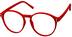 Square Glasses 239918 in Red