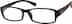 Rectangle Glasses 240625 in Brown