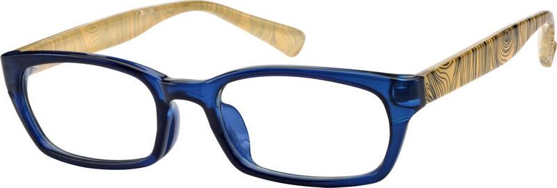 Blue Rectangle Glasses #240916 | Zenni Optical