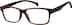 Rectangle Glasses 241818 in Red