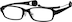 Kids’ Rectangle Glasses 242621 in Black