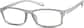 Angle view of Rectangle Glasses 243612 in Gray thumbnail