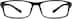 Rectangle Glasses 243621 in Black