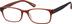Rectangle Glasses 243915 in Brown