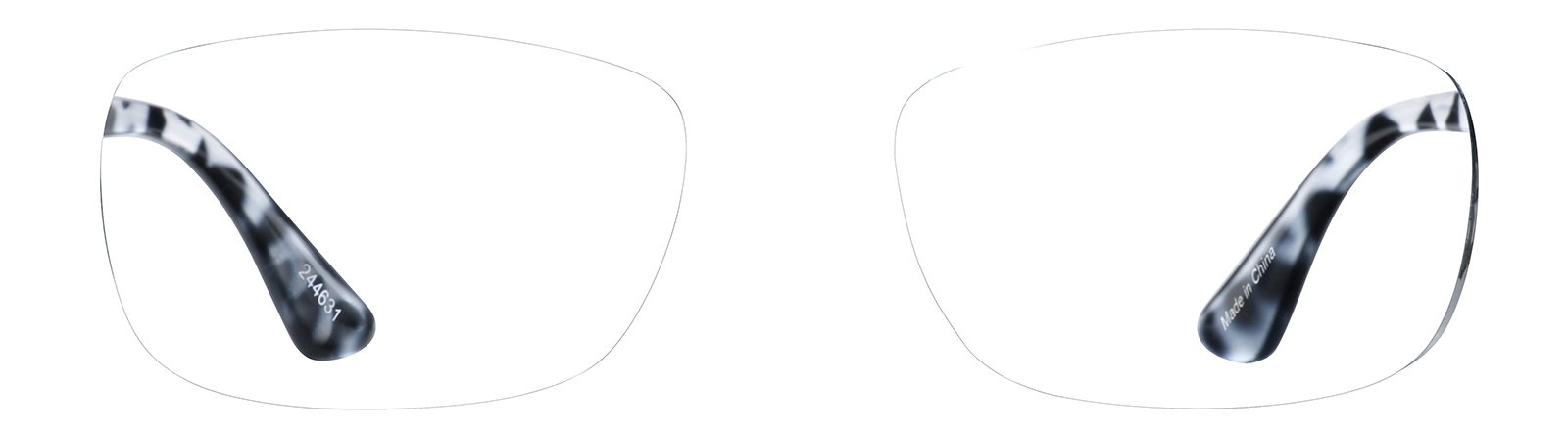 Black Rectangle Glasses #244621 | Zenni Optical