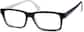Angle view of Rectangle Glasses 244821 in Black thumbnail