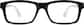 Front view of Rectangle Glasses 244821 in Black thumbnail