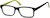 Angle view of Rectangle Glasses 244824 in Green thumbnail