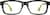 Front view of Rectangle Glasses 244824 in Green thumbnail