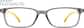 Front view of Rectangle Glasses 246513 in Grey thumbnail