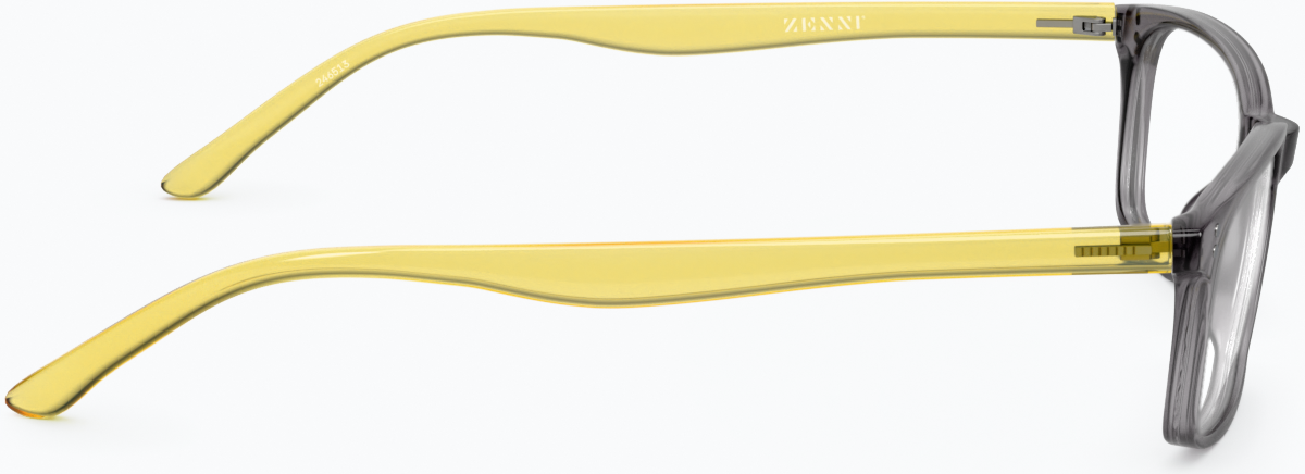 Side view of Rectangle Glasses 246513 in Grey thumbnail