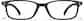 Front view of Rectangle Glasses 246521 in Black thumbnail