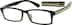 Rectangle Glasses 247121 in Black