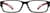 Front view of Rectangle Glasses 248621 in Black thumbnail