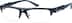Rectangle Glasses 250716 in Blue
