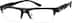 Rectangle Glasses 250721 in Black