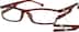 Rectangle Glasses 250815 in Brown