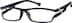 Rectangle Glasses 250821 in Black