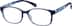 Rectangle Glasses 250916 in Blue
