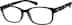Rectangle Glasses 250921 in Black