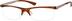 Rectangle Glasses 251515 in Brown