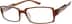 Rectangle Glasses 251615 in Brown