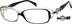 Rectangle Glasses 256921 in Black