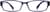 Front view of Rectangle Glasses 257736 in Purple thumbnail