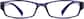Front view of Rectangle Glasses 257736 in Purple thumbnail
