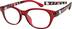 Square Glasses 258618 in Red