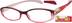 Oval Glasses 258718 in Red