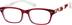 Rectangle Glasses 259318 in Red