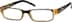 Rectangle Glasses 260515 in Brown