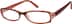 Rectangle Glasses 261518 in Red