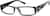 Angle view of Rectangle Glasses 263031 in Black thumbnail