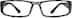 Rectangle Glasses 263031 in Black