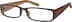 Rectangle Glasses 263115 in Brown