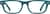 Front view of Kids' Rectangle Glasses 263416 in Blue thumbnail